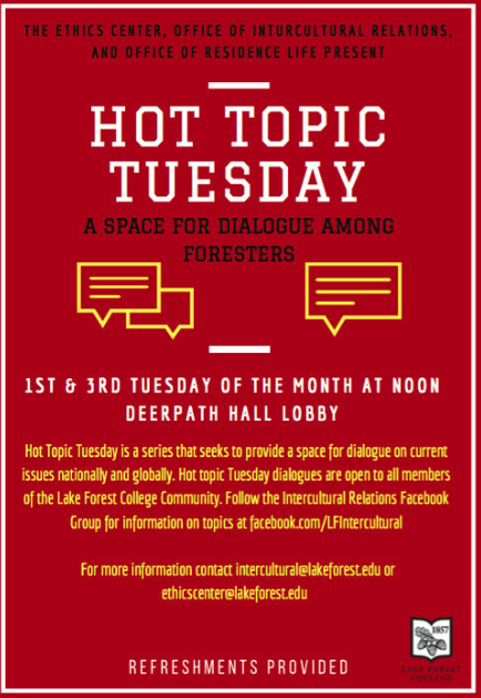 Hot Topic Tuesdays Cover Hot-Button Issues