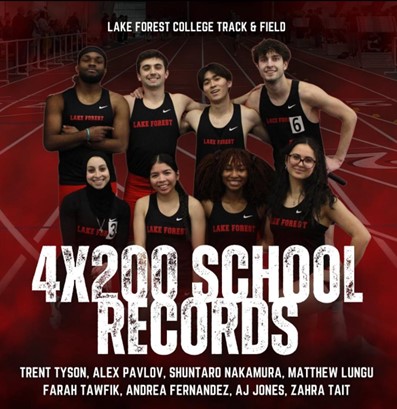 Lake Forest’s 4×200 Relay Teams Shatter School Records