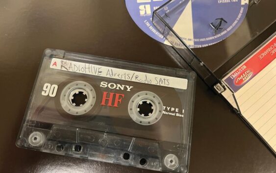 Cassette tape at the radio station