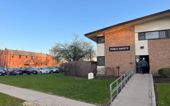 Photo of Public Safety building on campus.